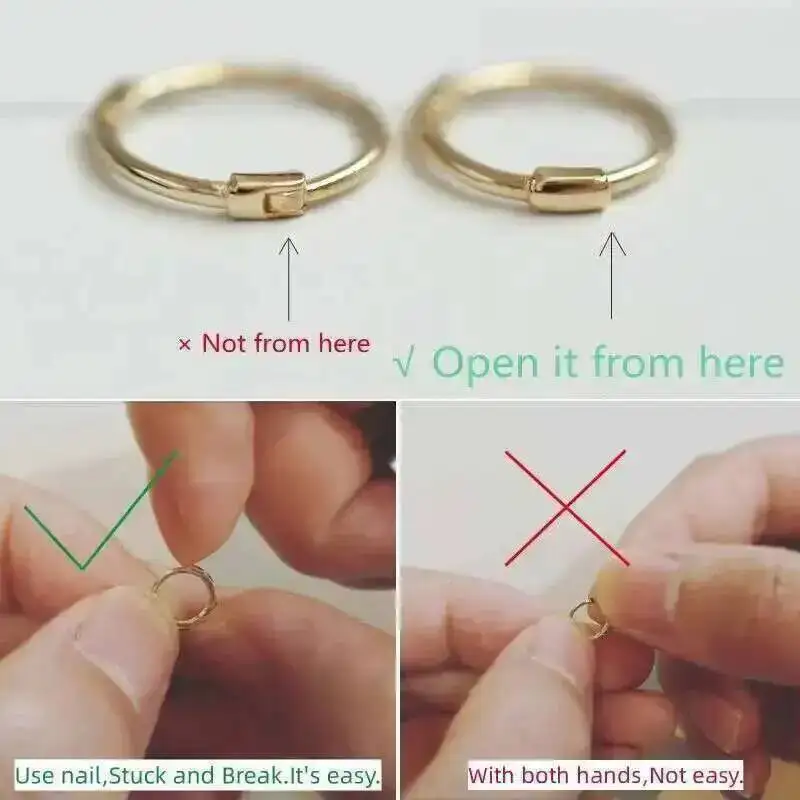 Pure 9K Gold Earring for Women, Twisted Freshwater Pearl Earring, Buckle Small Design, Elegant Girl, New, kj483 - Image 6