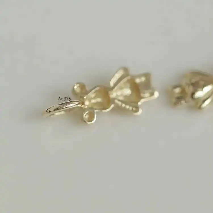 Lovely Bear Necklace Pendant, 9k Real Gold, Exquisite Girl Jewelry, Lovely, kj488 - Image 6