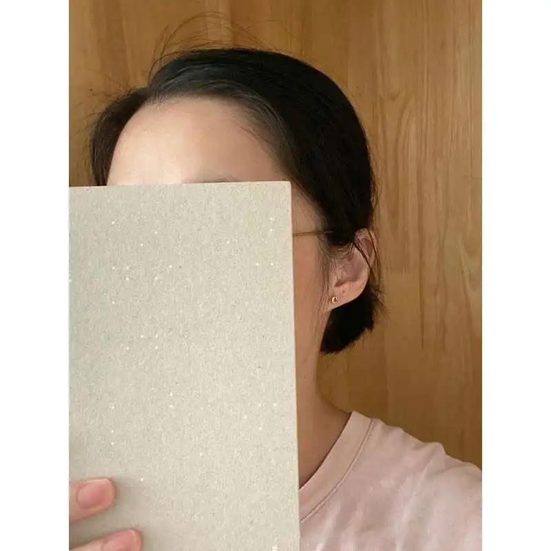 Pure 9K Gold Christmas Series, Color Zircon Bean Earrings, Snowflake, Deer Star, kj368, 2020 New - Image 3