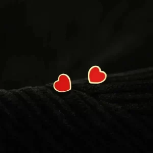 Shower Stud Earrings, 14K Solid Gold Minimal Style, Dainty Bridal Jewelry, kj155