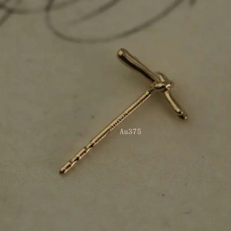 9k Solid Gold Stud Earring for Women, Mini Dainty, Minimal, Simple Style Gift, Bridesmaid, Kj100 - Image 6