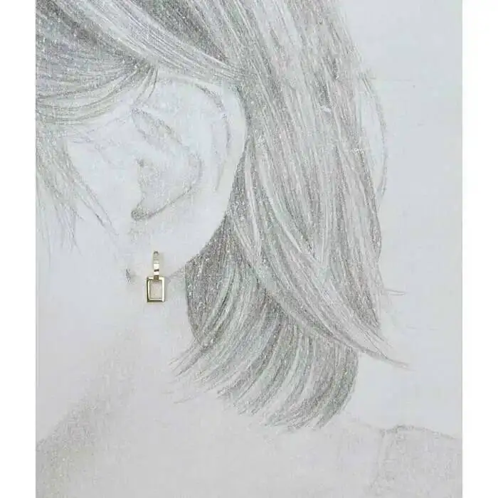 Custom Semi-circular Rectangular Frame, Pure 9K Gold Glossy Board, Personalized Design, Ins Style, kj274 - Image 5