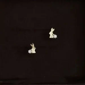 10K Gold Earrings Women, Elegant Rabbit Design , Perfect Gift,fashion For Women 2024 685