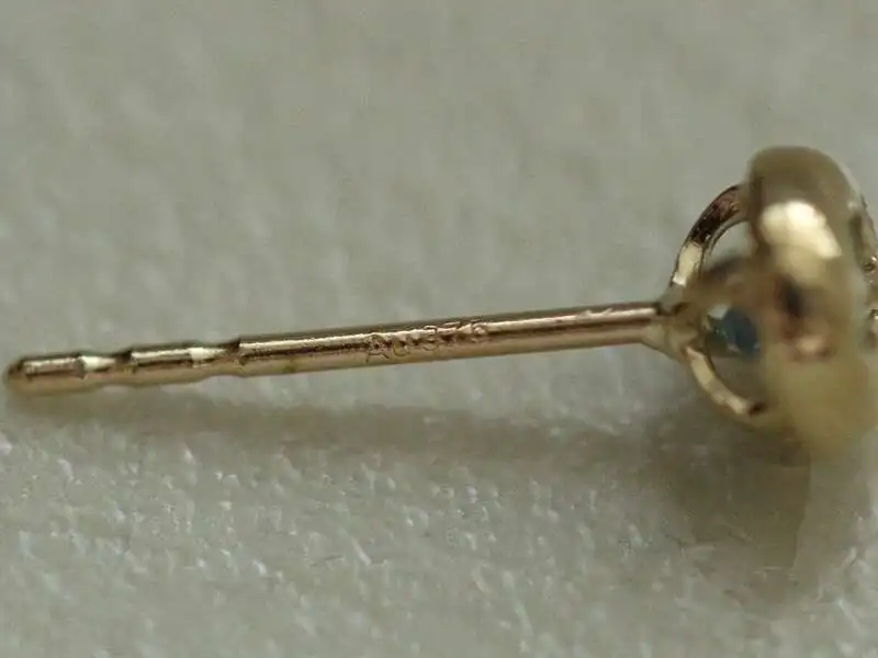 Pure 9K Gold Christmas Series, Color Zircon Bean Earrings, Snowflake, Deer Star, kj368, 2020 New - Image 6