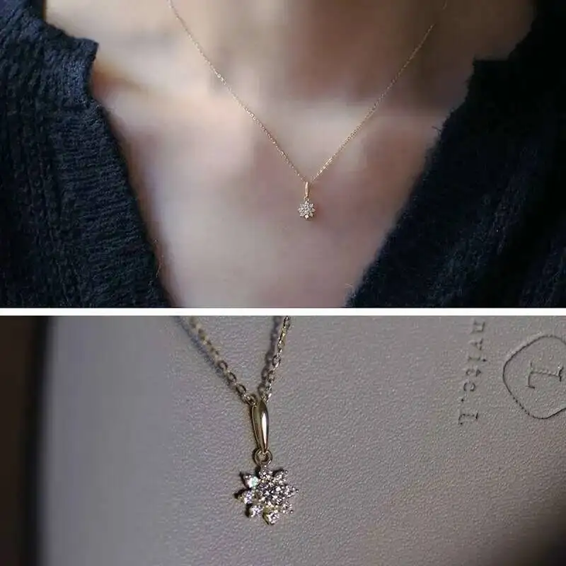 9k Gold Fine Gorgeous Flower Pendant, Japanese and Korean Sweet Little Flower, kj284