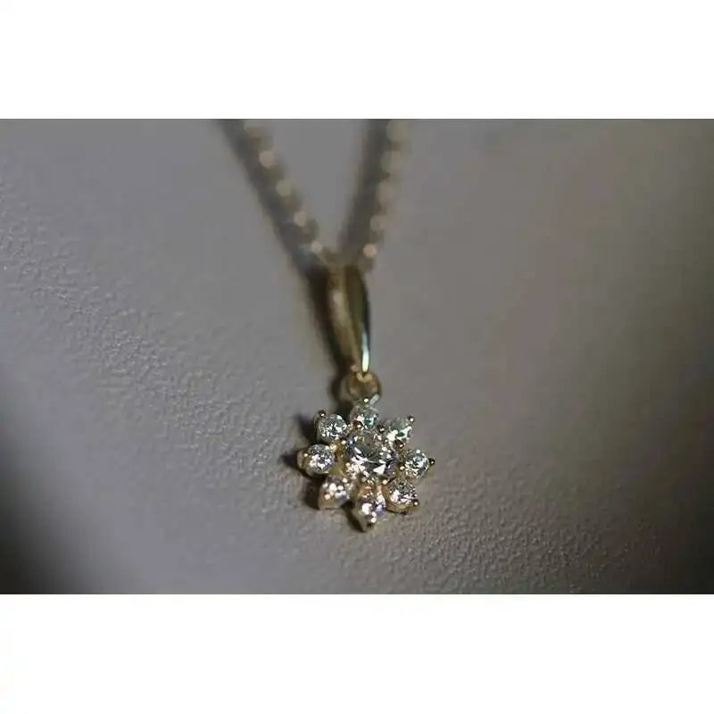 9k Gold Fine Gorgeous Flower Pendant, Japanese and Korean Sweet Little Flower, kj284 - Image 3