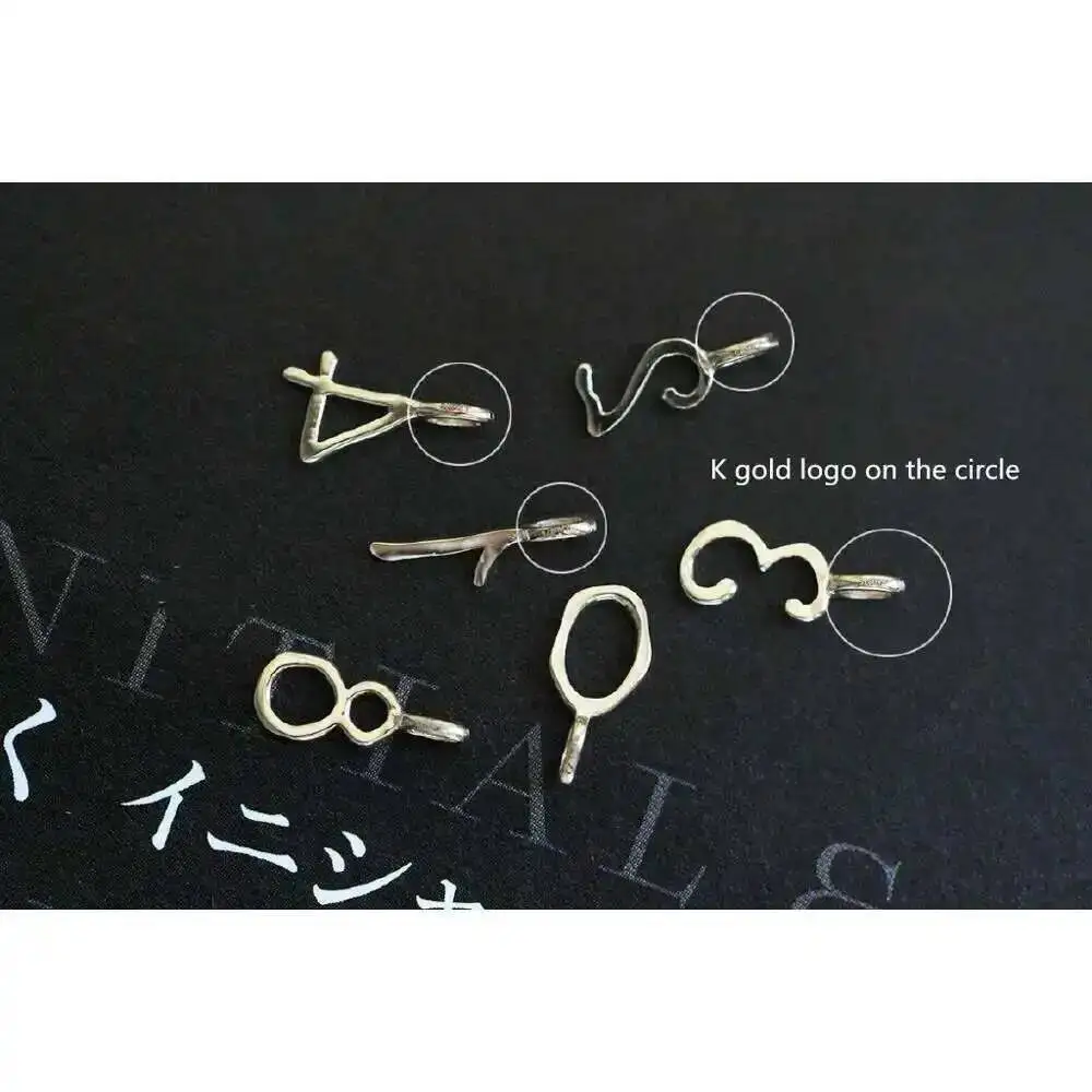 Customized GrilGold Digital Pendant, 9K Gold Ins, Unique European and American, Careful Girl Lovers, kj301 - Image 6